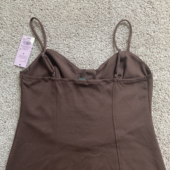 Wild Fable • Dark Brown Corset Knit Bodycon Mini Dress - Picture 6 of 12